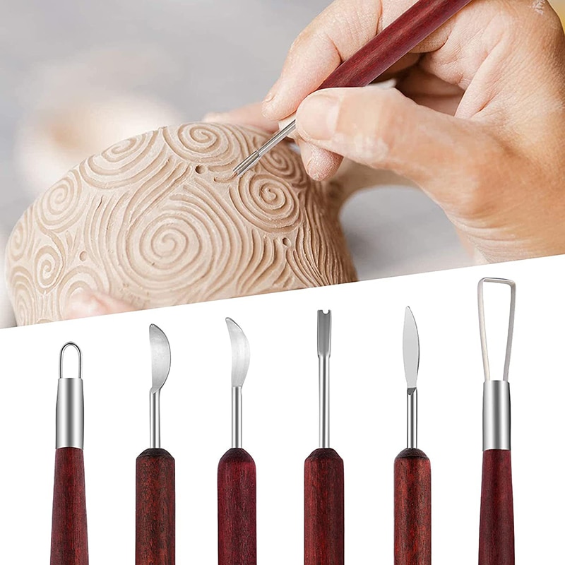 Wood Chisel Set - 6 шт., инструменты для лепки керамической
