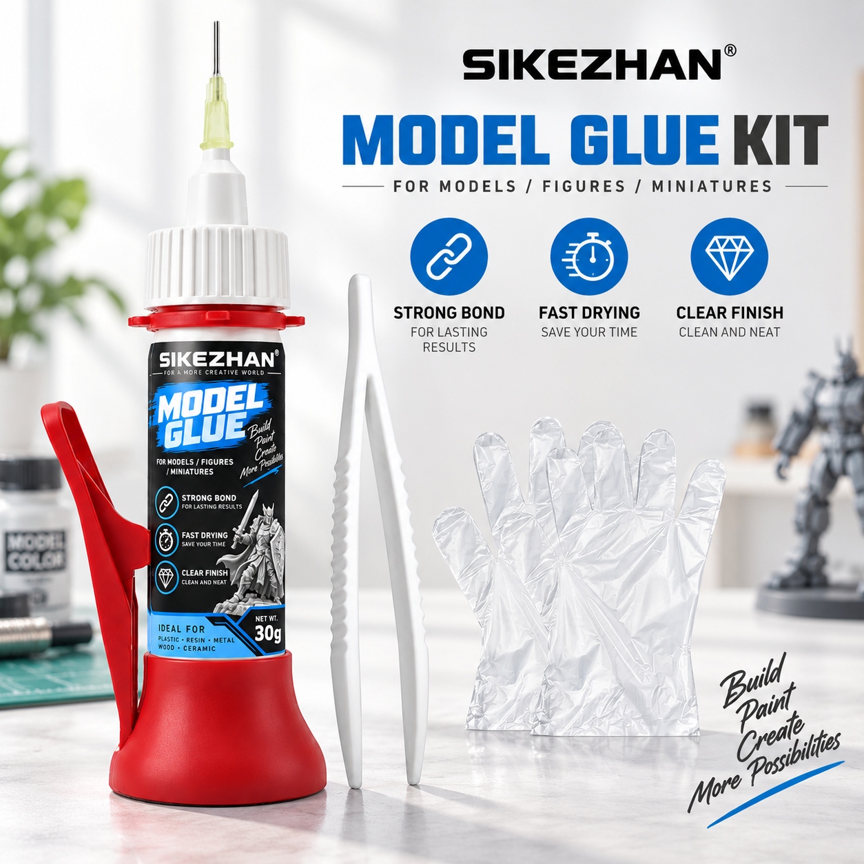 Woodworking Glue - Клей SIKEZHAN, 30 г, прецизионный набор